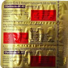 GLYCINORM M 40MG STRIP OF 15 TABLETS
