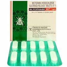 GLYCIPHAGE SR 1GM STRIP OF 10 TABLETS