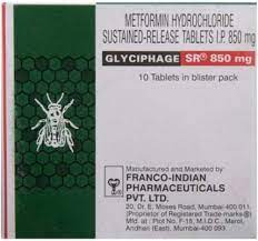 GLYCIPHAGE SR 850MG STRIP OF 10 TABLETS