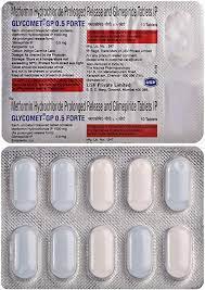 GLYCOMET GP 0.5MG FORTE STRIP OF 10 TABLETS