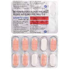 GLYCOMET GP 4 FORTE STRIP OF 10 TABLETS