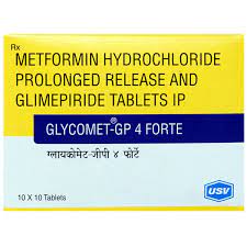 GLYCOMET GP 4MG FORTE TAB 10`S