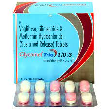 GLYCOMET TRIO 1/0.3MG TAB 10`S