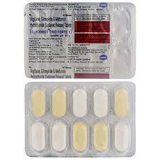 GLYCOMET TRIO FORTE 1MG TABLET 10?S