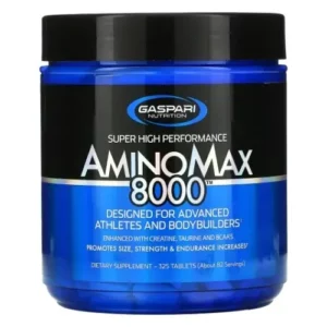 Gaspari Nutrition AminoMax 8000: Advanced Amino Acids for Muscle Recovery, Growth and Endurance ? Creatine, Leucine, Taurine, and BCAAs, 325 Tablet