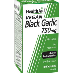 HealthAid Black Garlic 750mg Capsules X 30