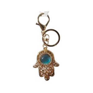 Hasma Hand with Stone in the Middle Keychain