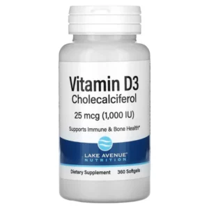 Lake Avenue Vitamin D3 1000 IU (25mcg)