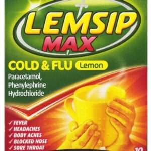 LEMSIP COLD & FLU BLACKCURRANT X10