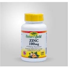 NATURES FIELD ZINC 100MG TABS x100