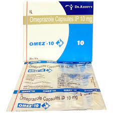 OMEZ 10MG STRIP OF 15 CAPSULES