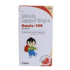OMNIX 100MG STRAWBERRY FLAVOUR DRY SYRUP 30ML