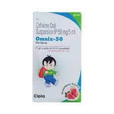 OMNIX 50MG STRAWBERRY FLAVOUR BOTTLE OF 30ML DRY SYRUP