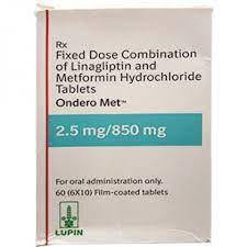 ONDERO MET 2.5/850MG TAB 10`S