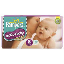 PAMPERS ACTIVE BABY S 46S