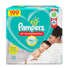 PAMPERS NEW BABY PANTS 18S