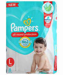 PAMPERS PANTS L 6S
