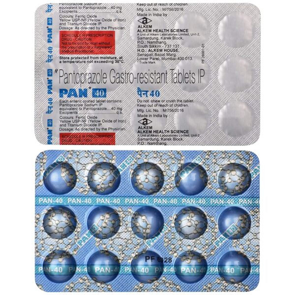 PAN 40MG TAB 15`S