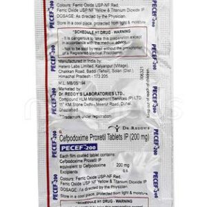 PECEF 200MG TAB 10`S
