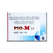 PIO M 15MG TAB 15`S