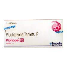 PIOHOPE M 15MG STRIP OF 10 TABLETS