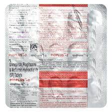 PIOPLUS 2MG STRIP OF 15 TABLETS