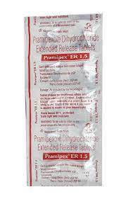 PRAMIPEX ER 1.5MG STRIP OF 10 TABLETS