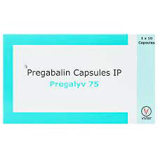 PREGALYV 75MG STRIP OF 10 CAPSULES