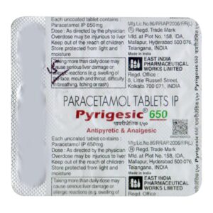 PYRIGESIC 650MG TAB 15`S