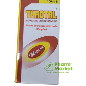 Throtal Erythromycin 100ml Susp