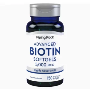 Pipingrock Advanced Biotin Softgels 5000MCG