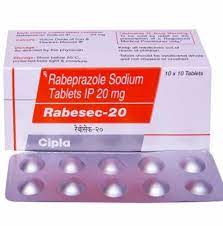 RABESEC 20MG STRIP OF 10 TABLETS