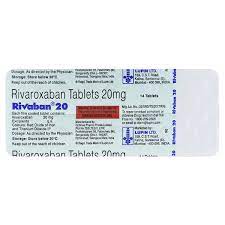 RIVABAN 20MG STRIP OF 14 TABLETS