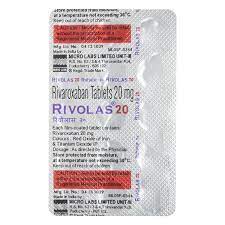 RIVOLAS 20MG STRIP OF 15 TABLETS