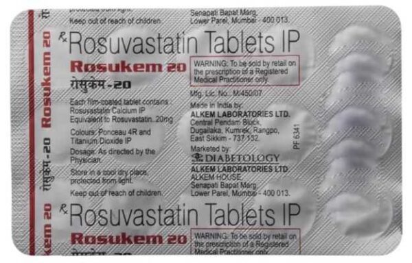 ROSUKEM 20MG STRIP OF 15 TABLETS