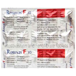 ROSUVAS F 10MG TAB 15`S