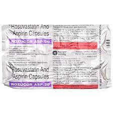 ROZUCOR ASP 20MG STRIP OF 10 CAPSULES