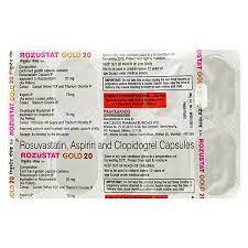 ROZUSTAT GOLD 20MG STRIP OF 10 CAPSULES