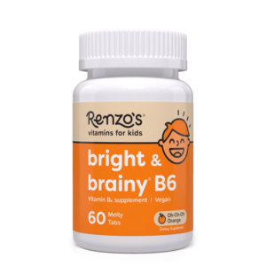 Renzo's Bright & Brainy Vitamin B6 Melty Tablets x 60