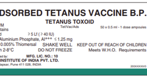 Absorbed Tetanus Vaccine B.P (Tetanus Toxoid)