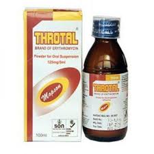 THROTAL 100ML SUSPENSION ? (ERYTHROMYCIN)