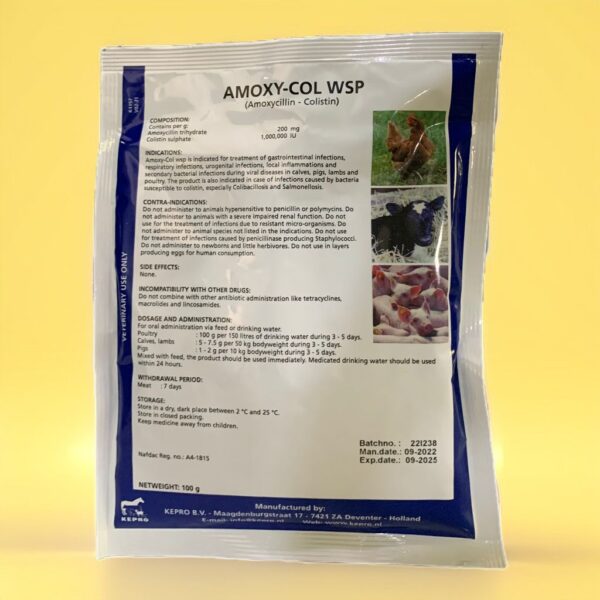 Amoxy-Col WSP (Amoxycillin – Collistin)