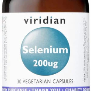 VIRIDIAN SELENIUM 200ug 30s, A NATURAL SOURCE OF MINERALS, PLAYS A KEY ROLE IN METABOLISM