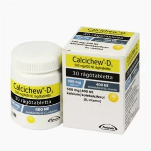 CALCICHEW-D3, CALCIUM 500MG/ VITAMIN D3 400IU 60 CHEWABLE TABLETS