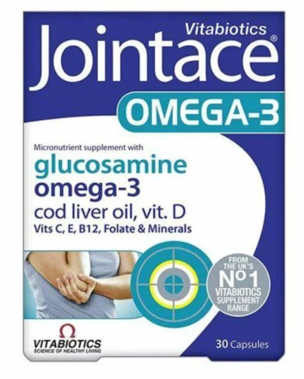 VITABIOTICS JOINTACE OMEGA-3, HELPS MANTAIN SUPPLE& FLEXIBLE JOINTS 30CAPSULES