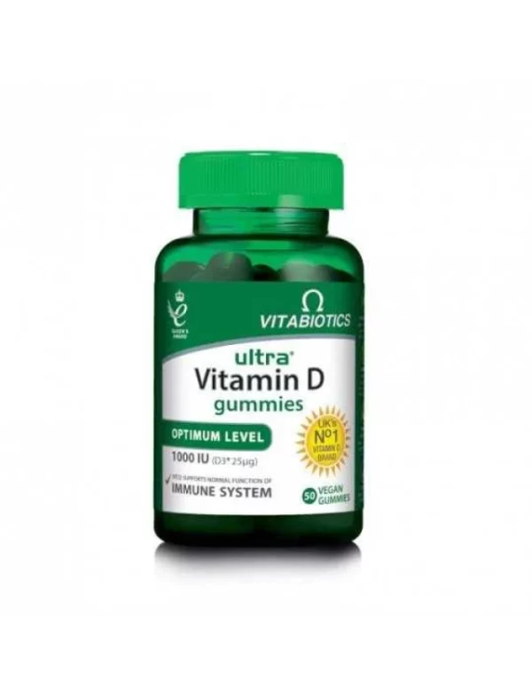 VITABIOTICS D3 1000IU VEGAN 50GUMMIES