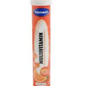 HANSAL MULTIVITAMIN EFFERVESCENT TABLETS WITH ORANGE FLAVOR 20PIECES