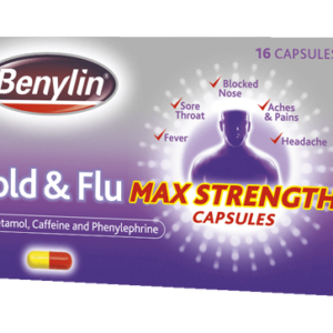 Benylin Cold & Flu Max Strength Capsules X 16