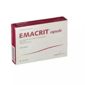 EMACRIT, SUPPLEMENT WITH IRON SUCROSE- FOLIC ACID- VITAMINS C, B6, B12 30CAPSULES