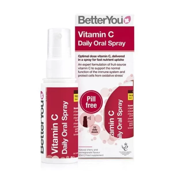 BETTERYOU VITAMIN C DAILY ORAL SPRAY CHERRY & POMEGRANATE FLAVOR 50ML